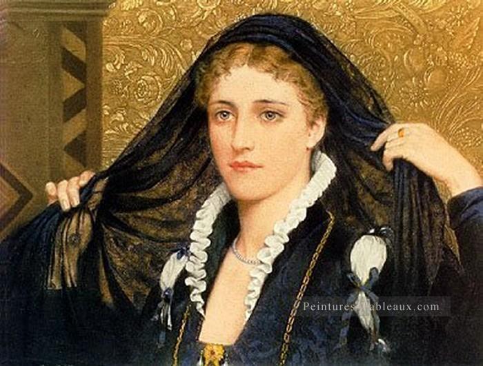 Olivia historique Regency Edmund Leighton Peintures à l'huile